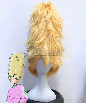Mob Psycho Teruki Hanazawa Golden Anime Styled Cosplay Wig Ebay