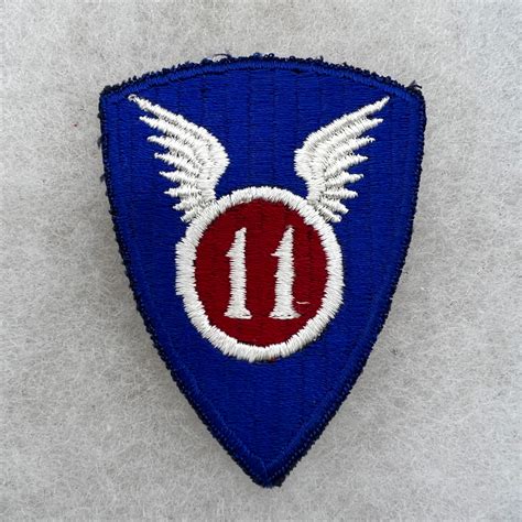 Ww2 Us Army 11th Airborne Division Patch Ribbed Weave Fitzkee