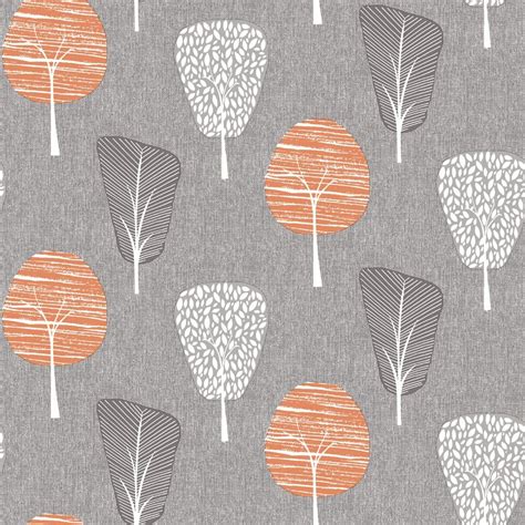 Arthouse Retro Tree Smooth Leaf Pattern Strip Pastel Wallpaper 902400