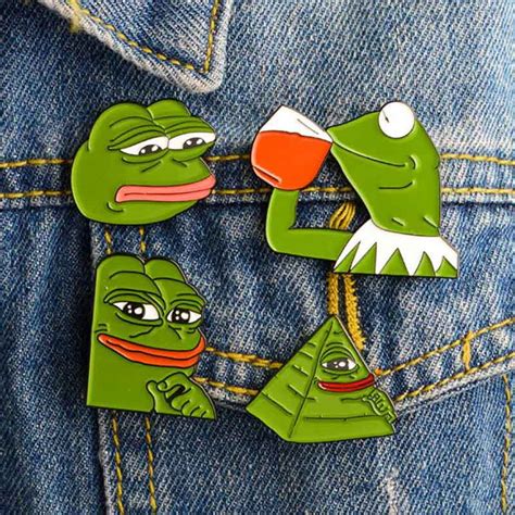 Buy Smjel New Frog Pepe Pin Badge Feels Bad Man Animal