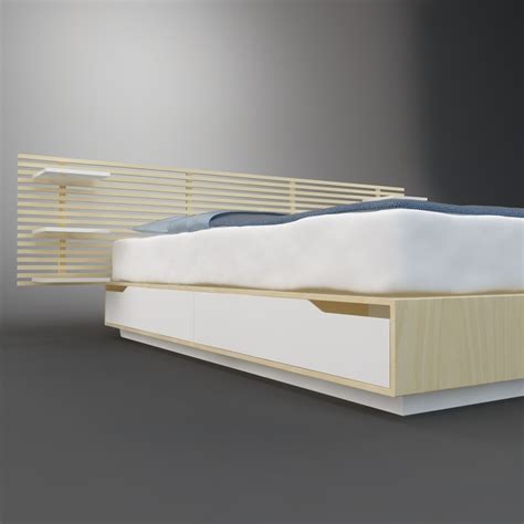 3d Model Bed Ikea Mandal