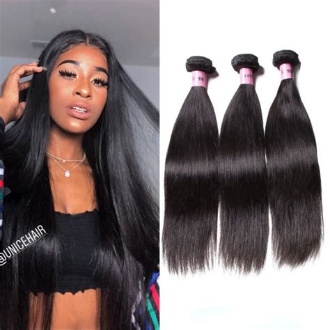 The products range from shampoos, conditioners and relaxing gels. UNice 3 Bundles Bone Straight Malaysian Human Hair Weaving ...