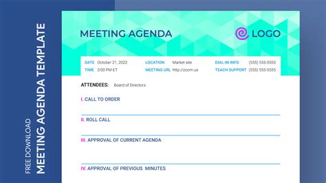 Board Meeting Agenda Free Google Docs Template Gdoc Io