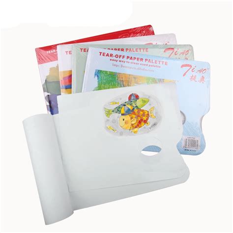 36 Sheets Disposable Palette Paper Pad White Painting Palette For