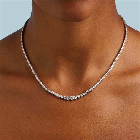 Diamond Riviera Necklace The Clear Cut