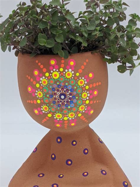 Mandala Planter Home Decor Garden Planter Garden Ts Etsy