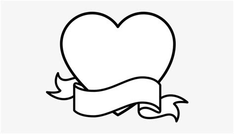 Banner Black And White Banners Drawing Heart Icon PNG Image Transparent PNG Free Download On