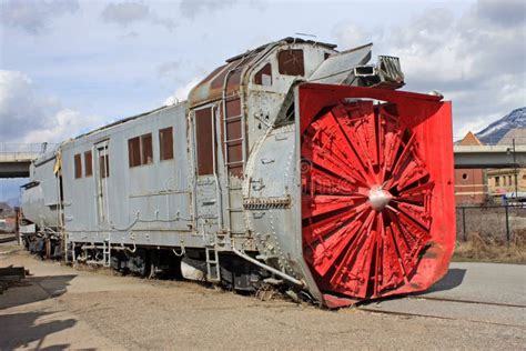 Vintage Snow Plow Stock Image Image Of Train Snowplough 64713343