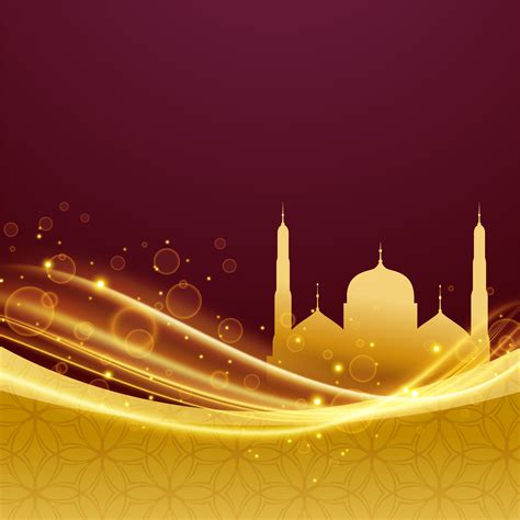 Golden Premium Eid And Ramadan Festival Design With Light Effect