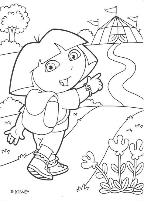 Draw Dora the Explorer coloring Child Coloring