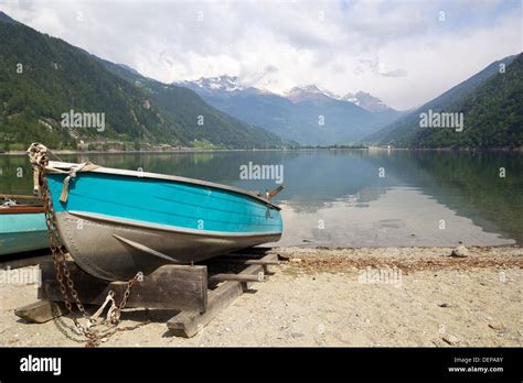 Lago Di Poschiavo Is A Natural Lake In The Poschiavo Valley In The