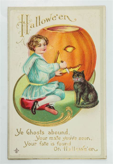 Victorian Halloween Postcards Mark Lawson Antiques