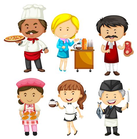 People Doing Different Occupations 418195 Vector Art At Vecteezy