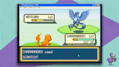 An Image Of A Game Screen With The Character Pokemon On Its Screen And