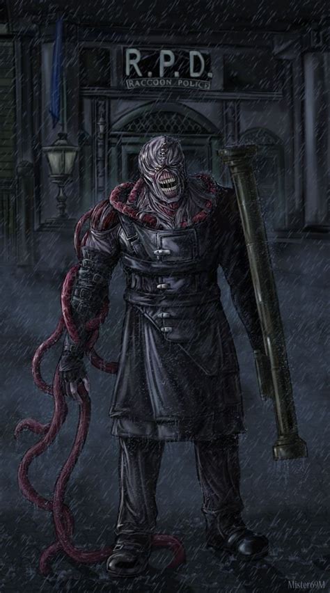 Resident Evil 3 Nemesis Art 564x1014 Wallpaper