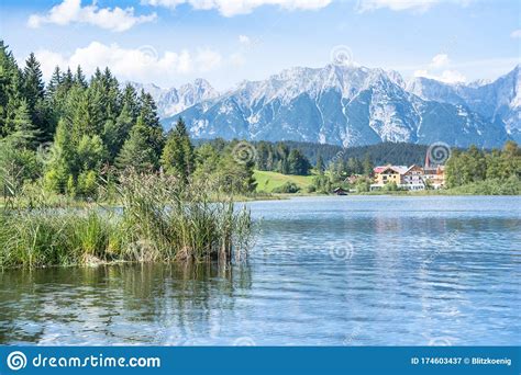 Lake Wildsee At Seefeld In Tirol Austria Stock Image Image Of Europe