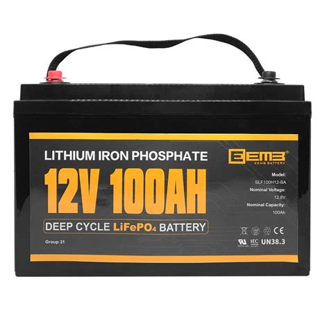 Buy Eemb 12v 100ah Lithium Deep Cycle Battery Lifepo4 Over 3000