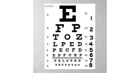 Eye Chart Print Au