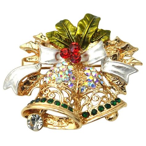 christmas brooch pin xmas bell ts in brooches from jewelry and accessories on