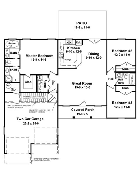 Go through the house measure the length and width of each rectangle, then multiply the length by its width. AmazingPlans.com House Plan #hpg-1400 - Country, Ranch ...