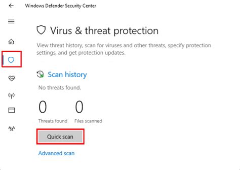 Run A Virus Scan With Windows Defender Security Center App In Windows 10