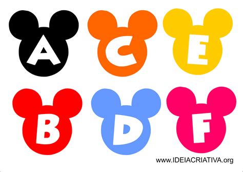 Molde Do Mickey Para Imprimir - Coloring City