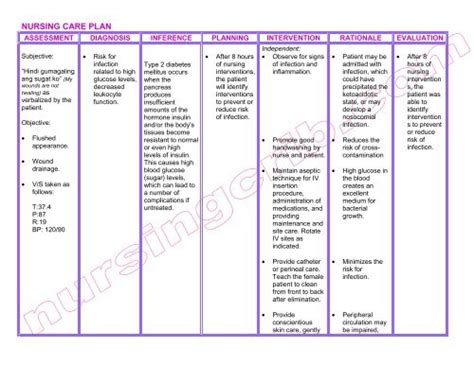 NURSING CARE PLAN DM Type Pdf Nursing Crib