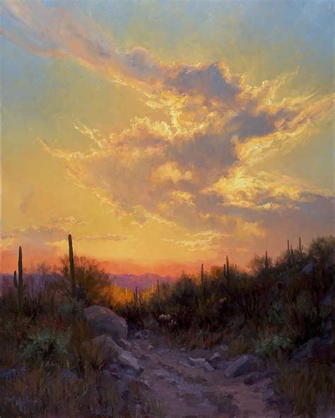 Sonoran Glow Painting Sunset Painting Sky Painting Oil