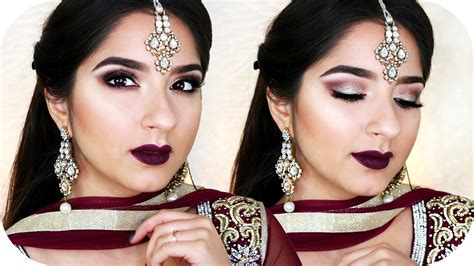 Get Ready With Me Indian Wedding Make Up Bollywood Look Gold Lila