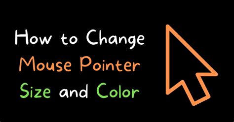 How To Change Mouse Pointer Size And Color In Windows Youtube Vrogue Co