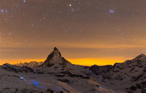 Matterhorn Starry Sky Wallpapers Wallpaper Cave