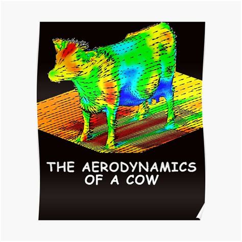 The Aerodynamics Of A Cow Essential T Shirt Poster For Sale By