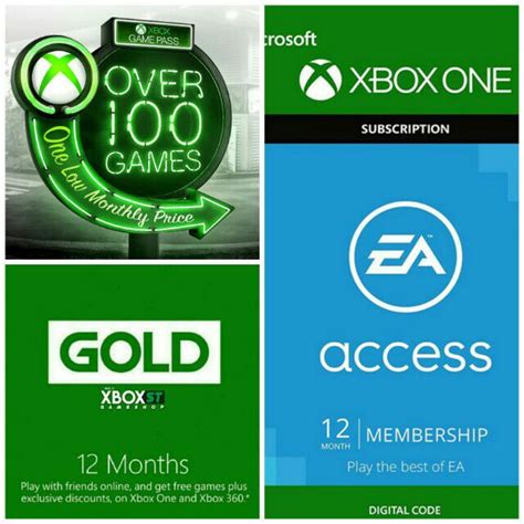 Buy Xbox Live Gold Game Pass Ea Access 12 Monthsgames And Download