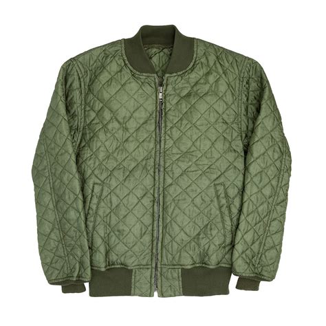 Mens Diamond Quilted Bomberflight Jacket Cockpit Usa