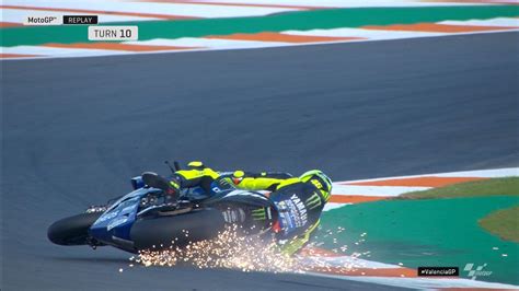 Valentino Rossi Incidenti In Motogp Durante Le Libere Del Gp Valencia