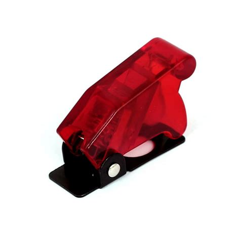 Red Plastic Waterproof Spring Loaded Flip Cover For 12mm Toggle Switch