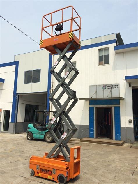 Electric Scissor Lift For Warehouse Use Max Height 38m China Mini