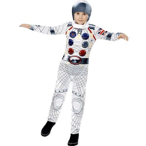 Childs Spaceman Fancy Dress Costume Kids Childrens Astronaut Outfit By