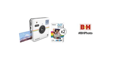 Polaroid Socialmatic Instant Digital Camera Kit With 100 Sheets