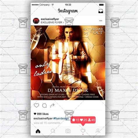 Save time in making flyers with edraw max. Diva Party - Instagram Flyer Template | ExclsiveFlyer ...