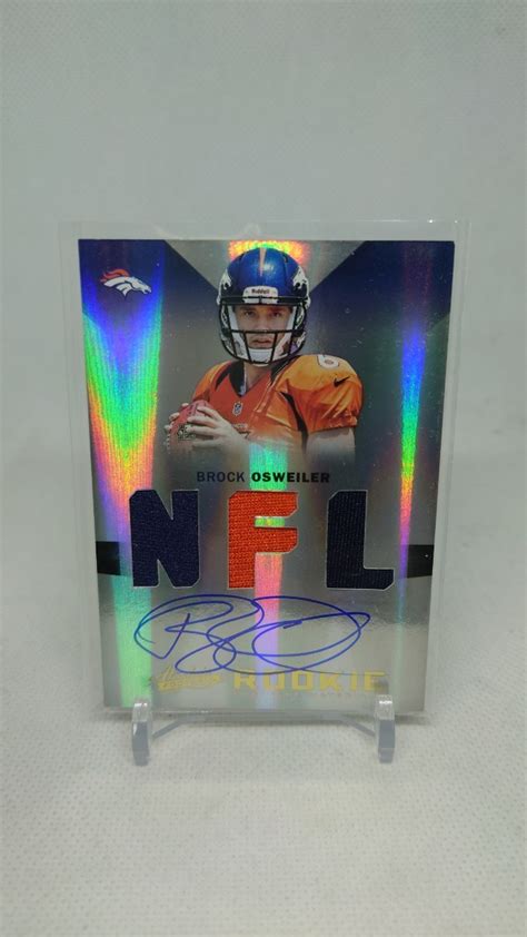 2012 Panini Absolute Brock Osweiler Auto Jersey Rc Nfl Broncos Rookie Autograph Signature Rpa Qb