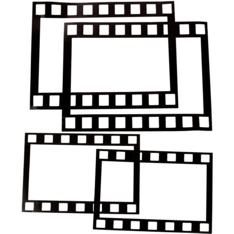 Juvale 4 Pack Hollywood Movie Filmstrip Photo Booth Party Props Border