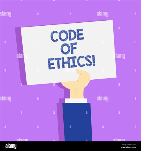 Word Writing Text Code Of Ethics Business Concept For Moral Rules