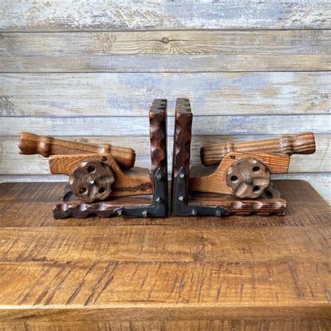 Cannon Bookends Etsy