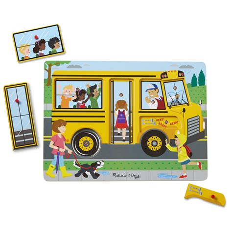 Buy Melissa And Dougmelissa And Doug The Wheels On The Bus Sound Puzzle