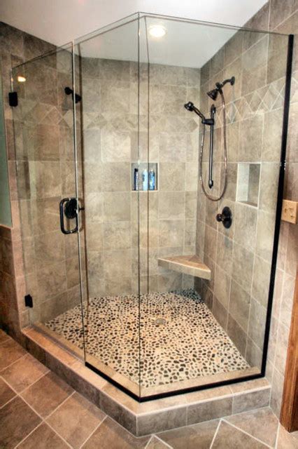 This wonderful bathroom from ashley montgomery design is the perfect combination of modern and trendy. Mequon Custom Tiled Shower - Modern - Bathroom - Milwaukee ...