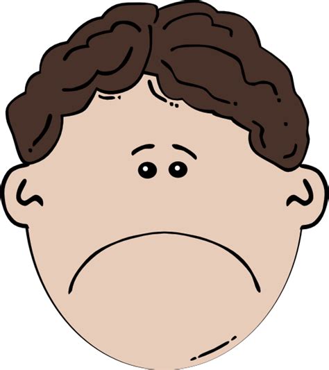 Boy Face Sad Clip Art At Vector Clip Art Online Royalty