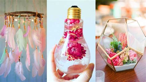 Looking for unique home decor gifts or looking for something homemade to spruce up your place? DIY ROOM DECOR 2018! Top 20 Easy Crafts Ideas at Home 🔥 5 ...