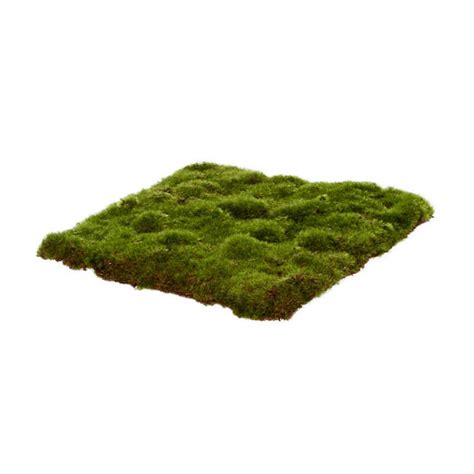 Artificial Moss Mat Rocky Square Green 20x20cm