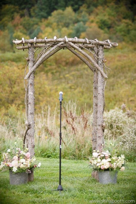 Rustic Barn Wedding Arbor Flowers Wedding Arches Outdoors Wedding